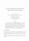 Research paper thumbnail of Causes of Residential Segregation The Case of Santiago, Chile