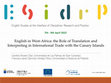 Research paper thumbnail of English in West-Africa: The Role of Translation and  Interpreting in International Trade with the Canary Islands