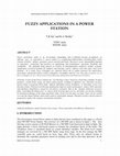 Research paper thumbnail of Fuzzy Applications in a Power Station