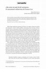 Research paper thumbnail of «Ma nient mì podi dì del sentiment». Il canzoniere stilnovista di Franco Loi