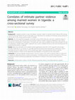 Research paper thumbnail of Correlates of Intimate Partner Violence Among Men and Women in an Inner City Emergency Department