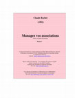 Research paper thumbnail of Managez vos associations!