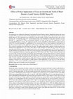 Research paper thumbnail of Effect of foliar application of urea on the growth and yield of tomato