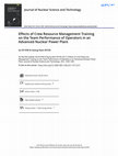 Research paper thumbnail of Effects of Crew Resource Management Training on the Team Performance of Operators in an Advanced Nuclear Power Plant