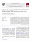 Research paper thumbnail of A longitudinal study of child mental health and problem behaviours at 14years of age following unplanned pregnancy