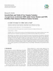 Research paper thumbnail of Growth Rate and Yield of Two Tomato Varieties (Lycopersicon esculentumMill) under Green Manure and NPK Fertilizer Rate Samaru Northern Guinea Savanna