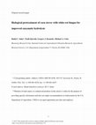 Research paper thumbnail of Biological pretreatment of corn stover with white-rot fungus for improved enzymatic hydrolysis