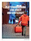 Research paper thumbnail of Plattformisierung von Arbeit und Wirtschaft (WISO 1/2022)