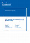 Research paper thumbnail of Peer Networks and Entrepreneurship: A Pan-African RCT