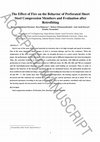 Research paper thumbnail of The Effect of Fire on the Behavior of Perforated Short Steel Compression Members and Evaluation after Retrofitting