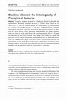 Research paper thumbnail of Breaking silence in the historiography of Procopius of Caesarea