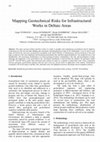 Research paper thumbnail of Mapping Geotechnical Risk for Infrastructural Works in Deltaic Areas