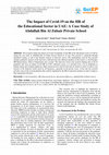 Research paper thumbnail of The Impact of Covid-19 on the HR of the Educational Sector in UAE: A Case Study of Abdullah Bin Al Zubair Private School