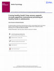 Research paper thumbnail of Craving healthy foods?! How sensory appeals increase appetitive motivational processing of healthy foods in adolescents