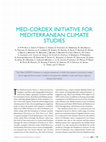 Research paper thumbnail of MED-CORDEX initiative for Mediterranean Climate studies