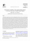 Research paper thumbnail of Interannual variability in the tropical Indian Ocean: a two-year time-scale of Indian Ocean Dipole