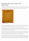 Research paper thumbnail of Muallimler Mecmuası (1922-1927, 1930-1935), Atatürk Ansiklopedisi, Atatürk Araştırma Merkezi Yayınları