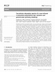 Research paper thumbnail of Two-photon absorption spectra of a near-infrared 2-azaazulene polymethine dye: solvation and ground-state symmetry breaking