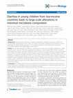 Research paper thumbnail of Diarrhea in young children from low-income countries leads to large-scale alterations in intestinal microbiota composition