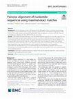 Research paper thumbnail of Pairwise alignment of nucleotide sequences using maximal exact matches