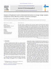 Research paper thumbnail of Analysis of bisphenol A and its chlorinated derivatives in sewage sludge samples. Comparison of the efficiency of three extraction techniques