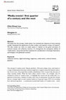 Research paper thumbnail of ‘Media events’: first quarter of a century and the next