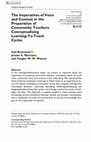 Research paper thumbnail of The Imperatives of Voice and Context in the Preparation of Community Teachers: Conceptualizing Learning-To-Teach Cycles