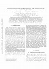 Research paper thumbnail of Computational approaches to efficient generation of the stationary state for incoherent light excitation