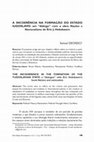 Research paper thumbnail of A INCOERÊNCIA NA FORMAÇÃO DO ESTADO IUGOSLAVO: um "diálogo" com a obra Nações e Nacionalismo de Eric J. Hobsbawm THE INCOHERENCE IN THE FORMATION OF THE YUGOSLAVIAN STATE: a "dialogue" with Eric Hobsbawm's book Nations and nationalism