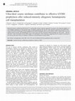 Research paper thumbnail of Ultra-short course sirolimus contributes to effective GVHD prophylaxis after reduced-intensity allogeneic hematopoietic cell transplantation