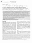 Research paper thumbnail of Impact of malignant stem cell burden on therapy outcome in newly diagnosed chronic myeloid leukemia patients