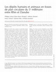 Research paper thumbnail of Les dépôts humains et animaux en fosses de plan circulaire du 5 e millénaire entre Rhin et Danube