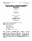 Research paper thumbnail of Analysis of diversity among six populations of Colombian mango (Mangifera indica L. cvar. Hilacha) using RAPDs markers