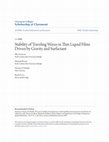 Research paper thumbnail of Stability of traveling waves in thin liquid films driven by gravity and surfactant