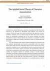 Research paper thumbnail of The Applied Social Theory of Character Assassination