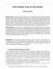 Research paper thumbnail of Spazi urbani, spazi di inclusione