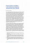 Research paper thumbnail of Post-COVID-19 E(M)U interinstitutional balance: assessment and outlook - Contribution to the proceedings of the 2021 ECB Legal conference