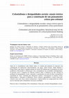 Research paper thumbnail of Colonialismo e desigualdades sociais: ensaio teórico para a construção de um pensamento crítico pós-colonial