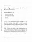 Research paper thumbnail of Augmenting momentum resolution with well tuned probability distributions