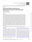 Research paper thumbnail of Ignoring the Experts: Networks and Organizational Learning in the Public Sector