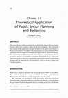 Research paper thumbnail of Theoretical Application of Public Sector Planning and Budgeting