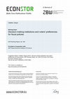 Research paper thumbnail of Decision-Making in International Organizations: Actors, Preferences, and Institutions