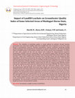 Research paper thumbnail of Impact of Landfill Leachate on Groundwater Quality Index of Some Selected Areas of Maiduguri Borno State, Nigeria