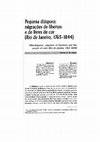 Research paper thumbnail of Pequena diáspora: migrações de libertos e de livres de cor (Rio de Janeiro, 1765-1844)