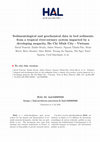 Research paper thumbnail of Sedimentological and geochemical data in bed sediments from a tropical river-estuary system impacted by a developing megacity, Ho Chi Minh City - Vietnam