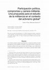 Research paper thumbnail of Participación política, compromiso y carrera militante. Una propuesta para el estudio de la militancia en el contexto del activismo global