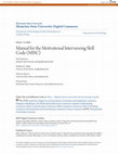 Research paper thumbnail of Manual for the Motivational Interviewing Skill Code (MISC). Version 2.0