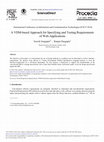 Research paper thumbnail of A VDM-based Approach for Specifying and Testing Requirements of Web-applications