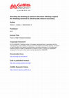 Research paper thumbnail of Teaching for thinking in clinical education: Making explicit the thinking involved in allied health clinical reasoning