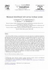 Research paper thumbnail of Balanced distributed web service lookup system